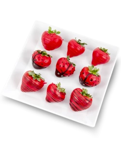 Ladybug strawberries