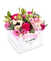 White Box of mix flowers